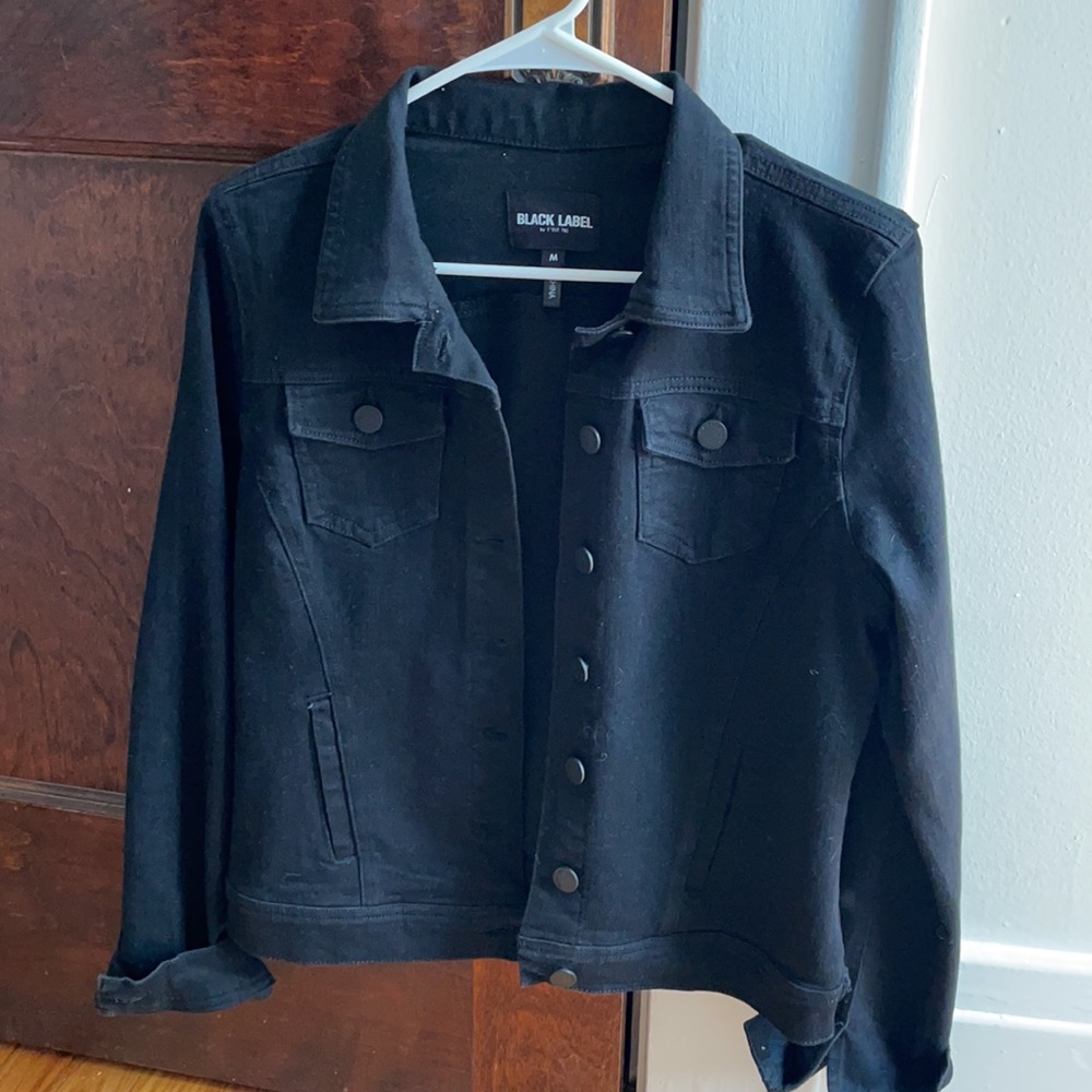 Black jean jacket